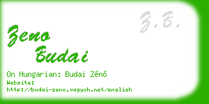 zeno budai business card