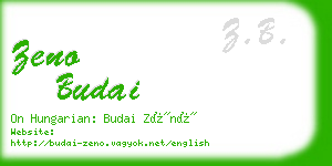 zeno budai business card